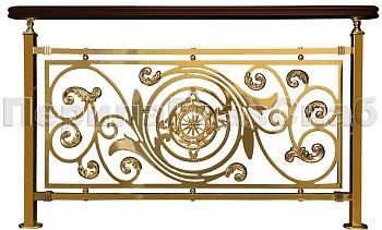 Латунные ограждения лестниц серии – Людовик XL03 в Нижнем Новгороде. Готовые проекты ПерилаГлавСнаб