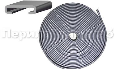 Поручень ПВХ пластиковый, цвет серый, на полосу 40х4 мм Ф-0681  купить в Нижнем Новгороде