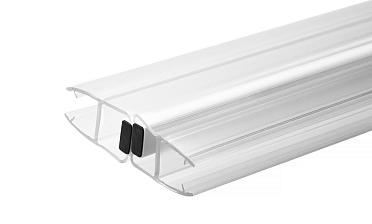 Комплект уплотнителей для стекла в душевую кабину (2 шт.), стекло-стекло 8 мм, с магнитом 180°, 2200 мм t209 купить в Нижнем Новгороде