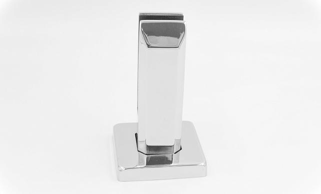 Стеклодержатель литой напольный, плоский 45х50х160 мм, для стекла 10-12 мм, полированный AISI 316 k275-8 7