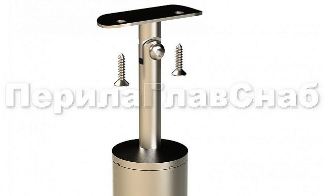 Стойка круглая Ø38.1: 3 ригеледержателя, полированная, высота 950 мм (AISI 304) k713 3