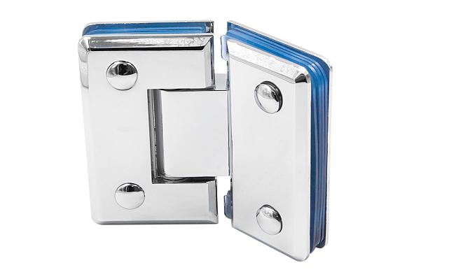 Петля для душевой кабины стекло-стекло 135° 90х55 мм цинк, полированная t302 PZn 5