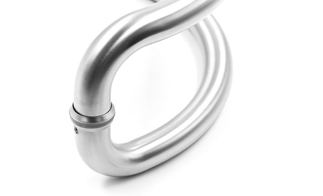 Ручка для стеклянной двери двухсторонняя для стекла 10-12 мм, 25х305, шлифованная t629-305 SSS 5