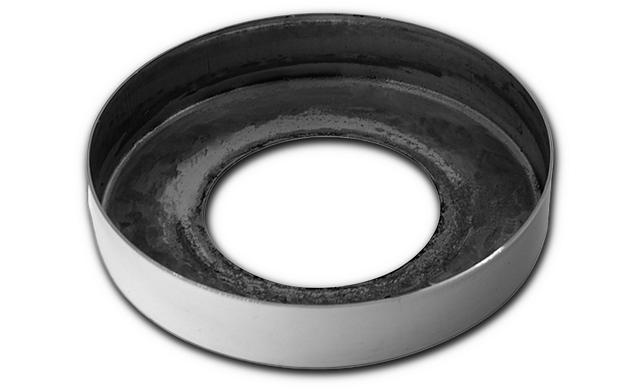 Низ стойки Ø50.8 мм, S=0.8 мм, 100х18 мм, полированный (AISI 316) k217-4 3