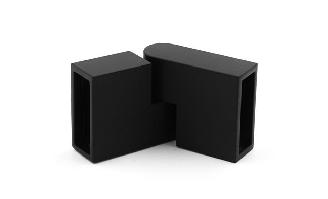 Коннектор регулируемый для трека 30х10 мм, нержавеющая сталь AISI 304, черная t465 BL 4