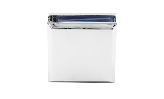 Коннектор для душевой кабины стена-стекло 45х45, цинк, вырез 67, цинк-хром полированный Фt730 PZn 5