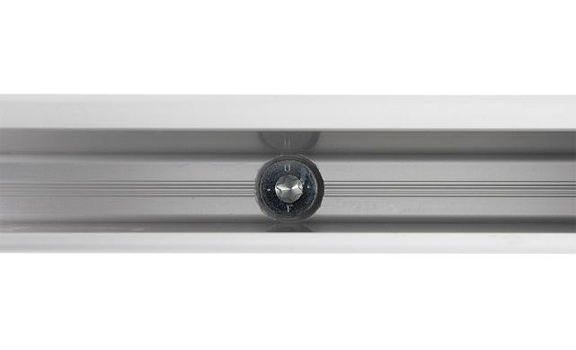 Комплект профиля зажимного для стекла 16 мм, с отверстиями, НЕАНОД, алюминий, k601-4-16 8