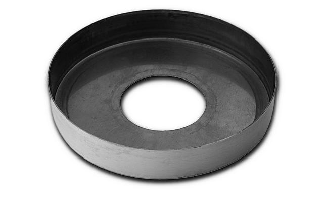 Низ стойки Ø38.1 мм, S=0.8 мм, 100х18 мм, полированный (AISI 316) k201-2 3