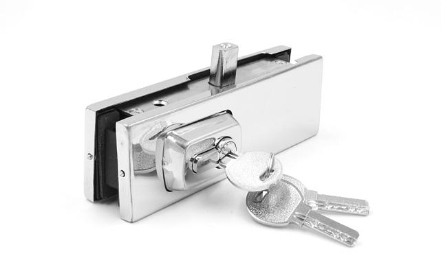 Замок угловой с круглым ригелем, вырез 14, нержавеющая сталь AISI 304, полированная t150-2 PSS 6