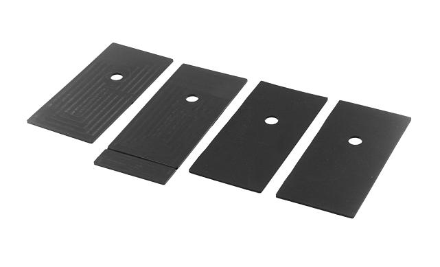 Стеклодержатель напольный 50х50х190 мм, литой, плоский, для стекла 10-12 мм, нержавеющая сталь AISI 304, полированная k275-2 5