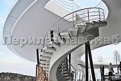 Перила для лестниц из металла в Нижнем Новгороде. Готовые проекты ПерилаГлавСнаб - фото 5