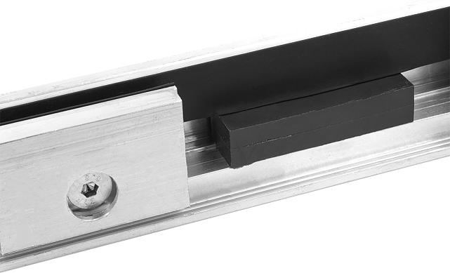 Профиль алюминиевый зажимной  для стекла 8-12мм, AISI 304 SSS, шлифованный, длина 3 метра т40-9 SSS 4