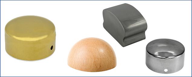  Заглушки для деревянного поручня в Нижнем Новгороде. Комплектующие для лестничных ограждений и перил ПерилаГлавСнаб